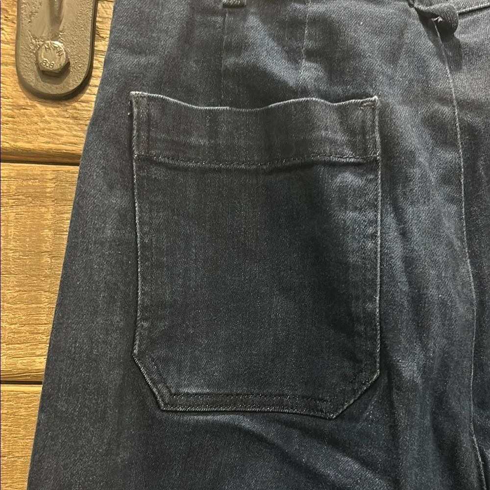 Navy Wide-Leg Trousers - Picture 2 of 2